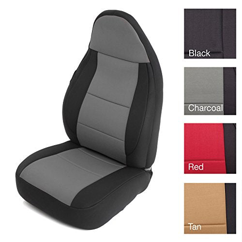 Smittybilt Neoprene Front and Rear Seat Cover Kit (Black/Gray) - 471222