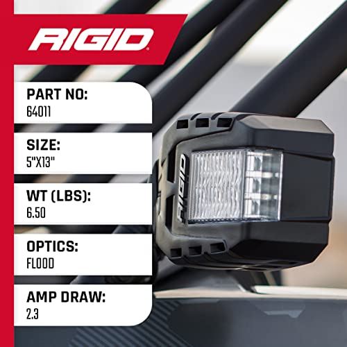 Rigid Industries Reflect LED Light: Side View Mirror And Amber Turn Signal Lights Set (Pair)