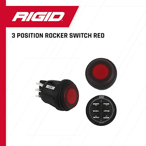 Rigid Industries 40181 | 3-Position Cherry Rocker Switch: Indicator Light Switch