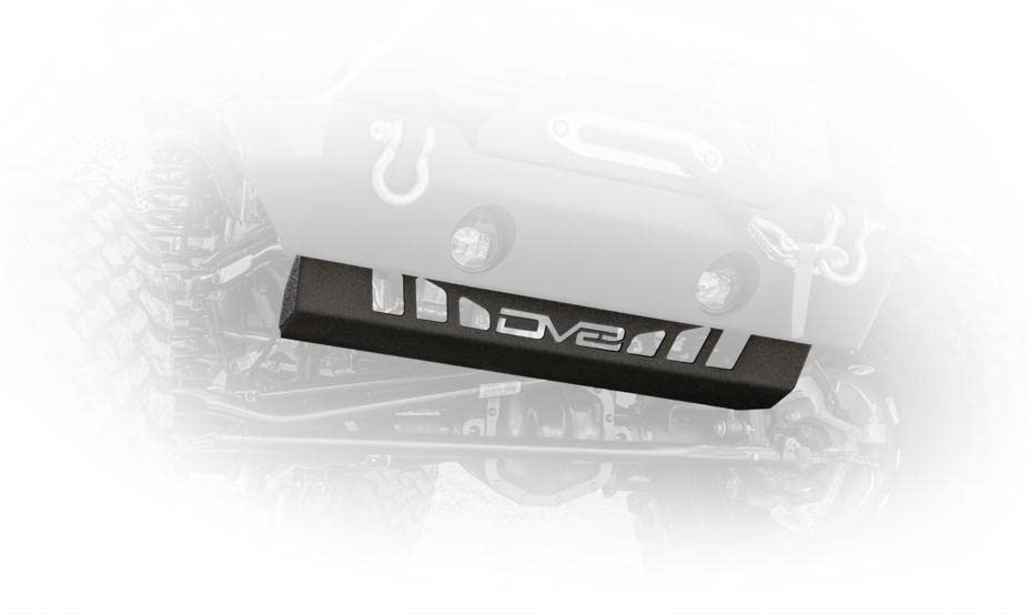 DV8 Offroad Skid Plate for The 2018-2023 Jeep Wrangler JL & 2020-2023 Jeep Gladiator JT | Steel Construction | Protects Sway Bar Disconnect | No Drill Installation | Black Finish