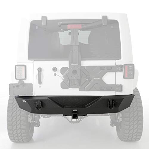 Smittybilt XRC Gen 1 Rear Bumper with Hitch (Black) - 76855