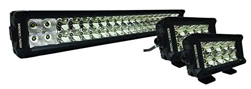 Iron Cross Automotive LED Light Kit for Low Profile Bumpers, 40 Series 20" + 5", Black (40-LEDKIT)