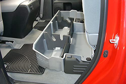 DU-HA Under Seat Storage Fits 07-21 Toyota Tundra Double Cab without Subwoofer, Black, Part #60051