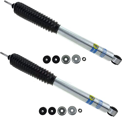 Bilstein B8 5100 Front and Rear Monotube Shock Absorbers for Dodge Ram 1500 2500 3500 with 0-2.5 Inch Front Lift and 0-1 Inch Rear Lift | Includes TrendsAuto Decal | 24-191203 24-185776