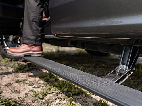 AMP Research 76247-01A PowerStep Electric Running Boards Plug N' Play System for 2017-2019 Silverado & Sierra 2500/3500 Diesel with Double & Crew Cabs , Black