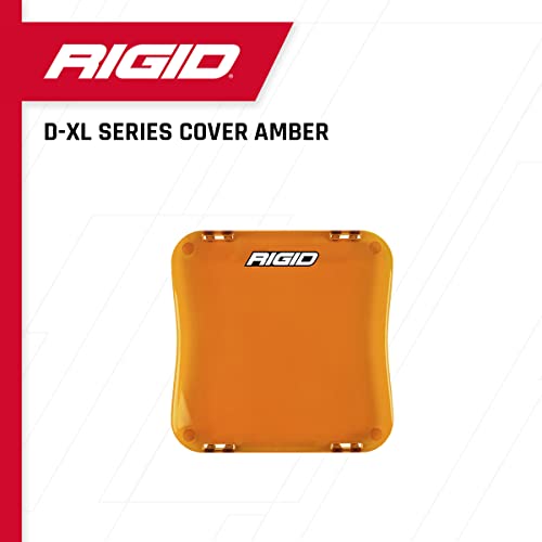 Rigid Industries D-XL Series, 4", Amber, Light Cover; Universal, 1 Pack