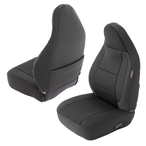 Smittybilt Neoprene Front and Rear Seat Cover Kit (Black/Black) - 471301