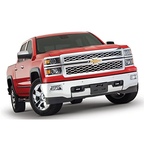Bushwacker OE Style Factory Front & Rear Fender Flares | 4-Piece Set, Black, Smooth Finish | 40956-02 | Fits 2014-2018 Silverado 1500 w/ 5.8' or 6.6' Bed; 14-18 1500/3500 HD w/ 6.6' or 8.2' Bed