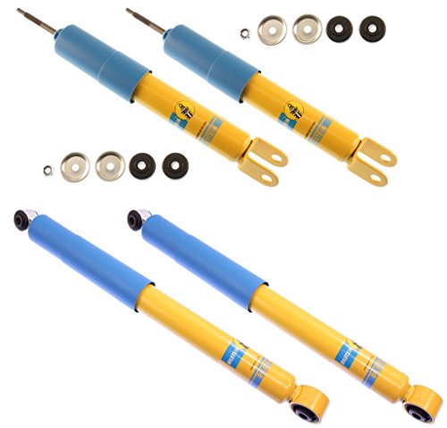 NEW BILSTEIN FRONT & REAR SHOCKS FOR 00-06 CHEVY SUBURBAN 1500 & TAHOE AND GMC YUKON & YUKON XL 1500, 46MM GAS PRESSURE SHOCK ABSORBERS 2000 2001 2002 2003 2004 2005 2006