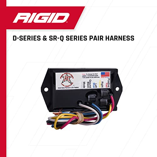 Rigid Industries 40195 Wire Harness for Set of Dualy Light: LED Light Bar Wire Harness