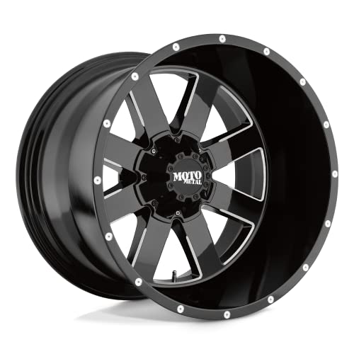 Moto Metal MO962 Gloss Black Wheel With Milled Accents (20x12"/8x170mm, 44mm offset)