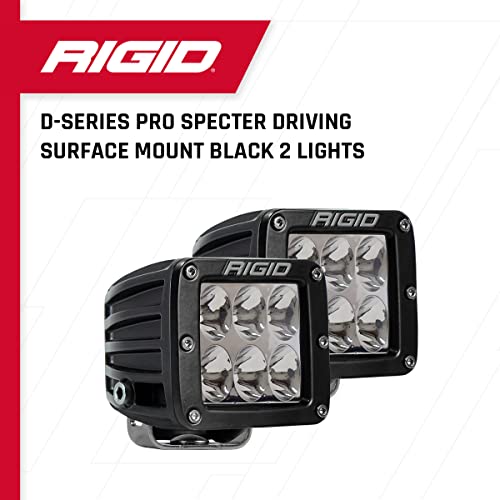 Rigid Industries 502313 D-Series 3\ PRO Specter Driving Surface Mount Black (1 Pair)"