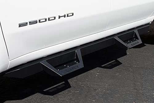 Magnum RT Drop Steps Running Boards Black for Crew Cab 2019-2024 Silverado/Sierra 1500 and 2020-2024 2500/3500 HD