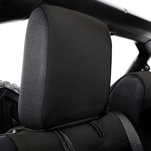 Smittybilt 472101 Black Neoprene Seat Covers for 2018+ Jeep Wrangler JL 4-Door