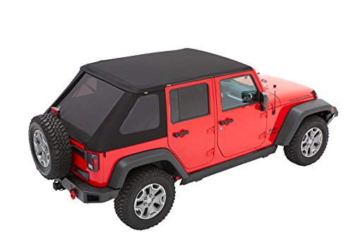 Bestop 56853-35 Black Diamond Trektop for 2007-2018 Jeep Wrangler JK Unlimited 4-Door