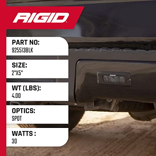 Rigid Industries SR-Q Series PRO, Flood Diffused, Flush Mount, Black Housing | Pair