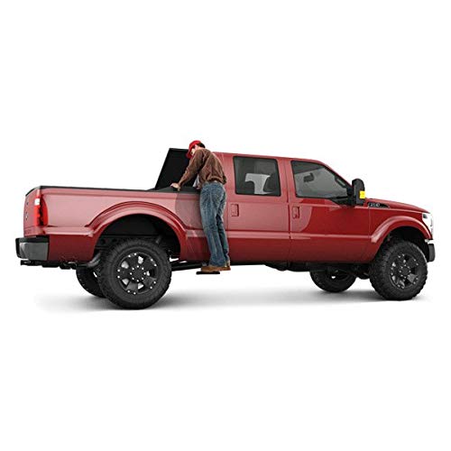 AMP Research 75410-01A BedStep2 Retractable Truck Bed Side Step for 2014-2018 Ram 3500 Dually with 8' Bed , Black