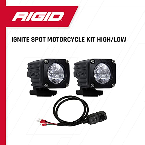 Rigid Industries 20731 – Ignite Spot Motorcycle Kit, Black LED Light