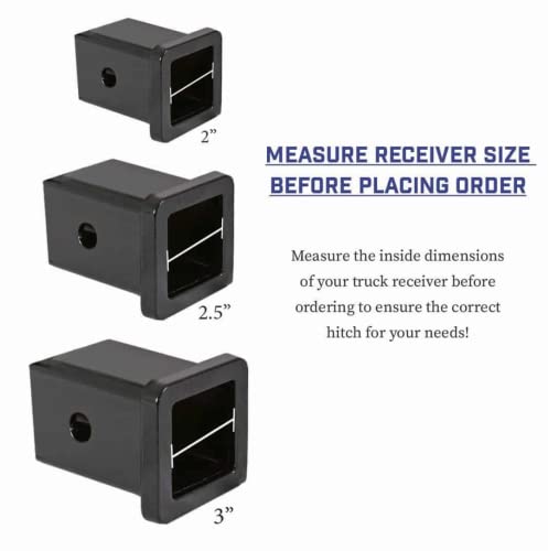 GEN-Y GH-1324 The BOSS Torsion-Flex Adjustable 6" Drop Hitch with GH-061 Dual-Ball, GH-062 Pintle Lock for 2.5" Receiver - 21,000 LB Towing Capacity - 2,400 LB Tongue Weight