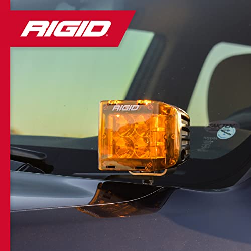 Rigid Industries – A-Pillar Light Kit, Fits the 2010-2020 Toyota 4Runner (2 A-Pillar Mounting Brackets, 2 D-SS PRO Series Flood Lights, 2 Black Light Covers, 2 Amber Light Covers, 1 Wiring Harness)