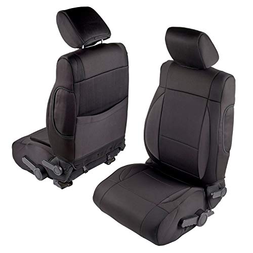 Smittybilt Neoprene Front and Rear Seat Cover Kit (Black/Black) - 471701