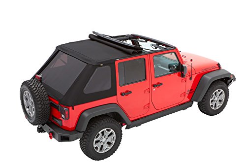 Bestop 56853-35 Black Diamond Trektop for 2007-2018 Jeep Wrangler JK Unlimited 4-Door