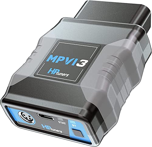 HP Tuners MPVI3 OBD2 Interface Vehicle Diagnostic Code Scanner and Custom Tuning Tool with Bluetooth, Includes 2 Universal Credits
