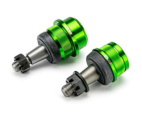 DV8 Offroad Upgraded Ball Joint Set for 2007-2018 Jeep Wrangler JK | Fits Dana 30 or Dana 44 Axles | Greaseable Fittings | Grooved Housing Spines | Includes (2) Upper & Lower Ball Joints