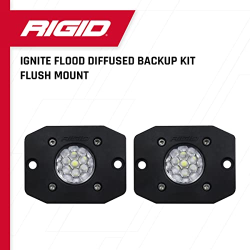 Rigid Industries 20641 Ignite Backup Kit Black Flood Flush Mount: Mounting Accessories For Offroad Use