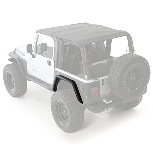 Smittybilt XRC Rear Bolt-on Flares for TJ - 76875, Textured Black