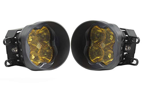 Diode Dynamics SS3 LED Fog Light Kit compatible with Toyota 4Runner 2014-2023, Yellow SAE Fog Sport