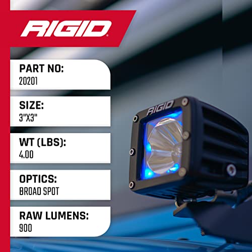 Rigid Industries Radiance Pod Blue Backlight (2 pack) For Automotive