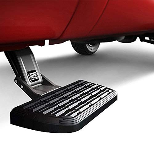 AMP Research 75410-01A BedStep2 Retractable Truck Bed Side Step for 2014-2018 Ram 3500 Dually with 8' Bed , Black