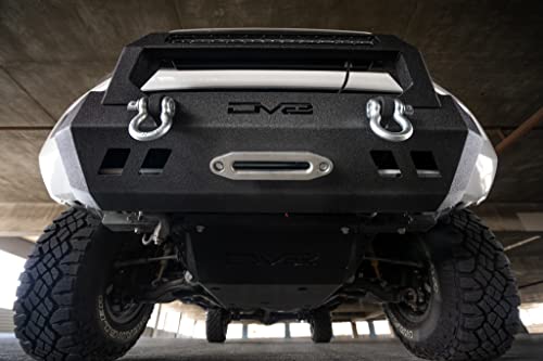 DV8 Offroad Front Skid Plate for 2016-2023 Toyota Tacoma | Rigid Mounting | Steel Construction | Drivetrain Protection | Bolt-on Installation