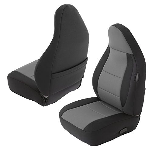 Smittybilt Neoprene Front and Rear Seat Cover Kit (Black/Gray) - 471222