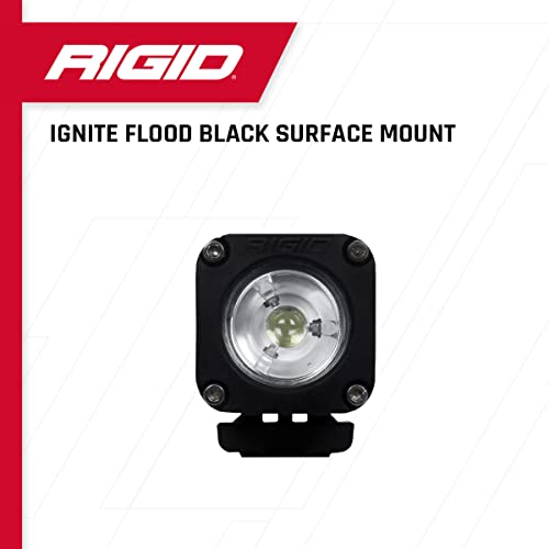 Rigid Industries 20521 Black Flood Surface Mount (Ignite LED) Mounting Accessories For Offroad Use