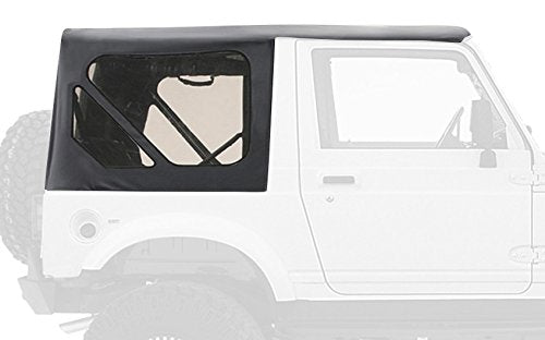 Smittybilt Replacement Soft Top with Clear Windows and No Upper Doors (Black Denim) - 98715