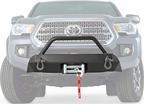 WARN 100044 Semi-Hidden Mid-Frame Winch Mount Kit for Toyota Tacoma (2016-2018) , GRAY