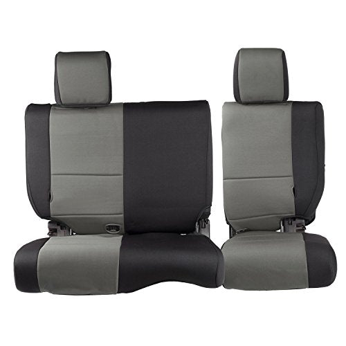 Smittybilt Neoprene Front and Rear Seat Cover Kit (Black/Gray) - 471722