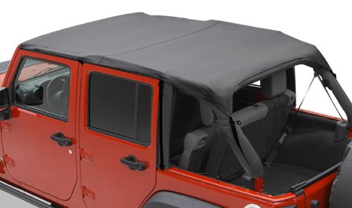 Bestop 5258435 Black Diamond Safari Style Bikini Top for 2010-2018 Wrangler JK Unlimited (Non-Cable Style)