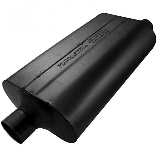 Flowmaster 52557 Super 50 Muffler - 2.50 Center IN / 2.50 Offset OUT - Moderate Sound, Black