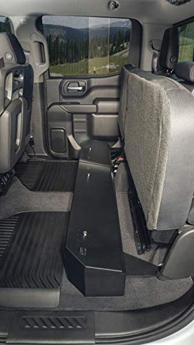 Tuffy Security Products Rear Underseat Lockbox - '19-22 Silverado/Sierra 1500 ('19 New Body Style) / '20-22 2500HD/3500HD; w/Crew, Extended Cab (Black)