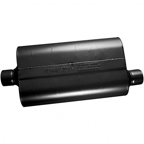 Flowmaster 52557 Super 50 Muffler - 2.50 Center IN / 2.50 Offset OUT - Moderate Sound, Black