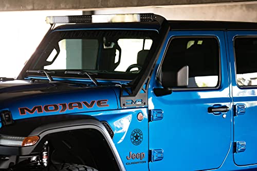 DV8 Offroad | LBJL-07 | A-Pillar Light Bar Mount for 2020-Current Wrangler JL 392 Edition & Gladiator JT Mojave Edition | Mounts Along Windshield | Fits 50-52 inch Light Bar | Steel Construction