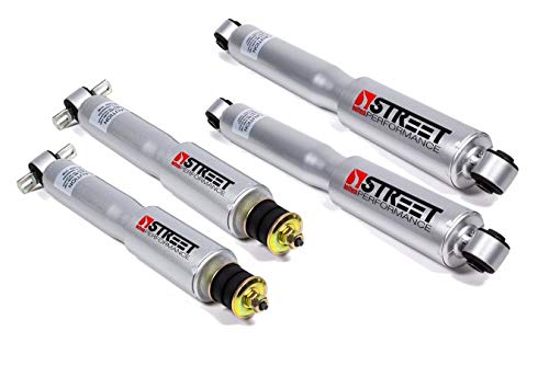 Belltech Shock, Street Performance, Twintube, Steel, Silver Paint, 0 to 4 in Lowered, GM Fullsize SUV/Truck 1999-2007, Set of 4 (BLL9530)