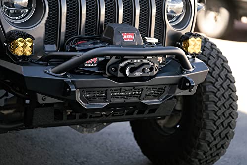 DV8 Offroad Pocket Fairlead for Aftermarket Winch | for Synthetic Rope Only | 20,000 lb Working Load Limit | Fits Most Aftermarket Winches | Includes Hook & Stainless Steel Pin