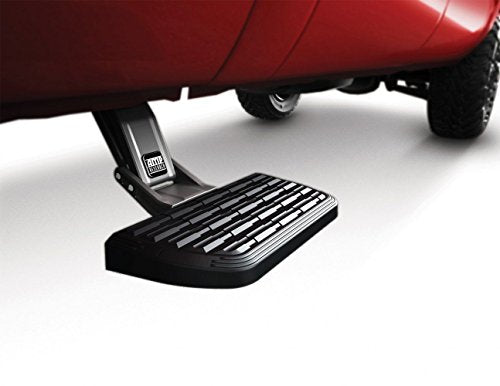 AMP Research 75406-01A BedStep2 Retractable Truck Bed Side Step for 2019 Ram Classic, 2009-2018 Ram 1500, 2010-2013 Ram 2500/3500 Mega Cab , Black , Large