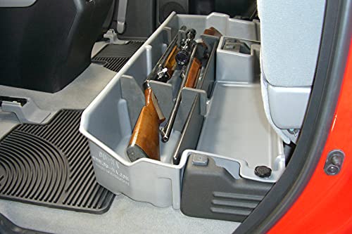 DU-HA Under Seat Storage Fits 07-21 Toyota Tundra Double Cab without Subwoofer, Black, Part #60051