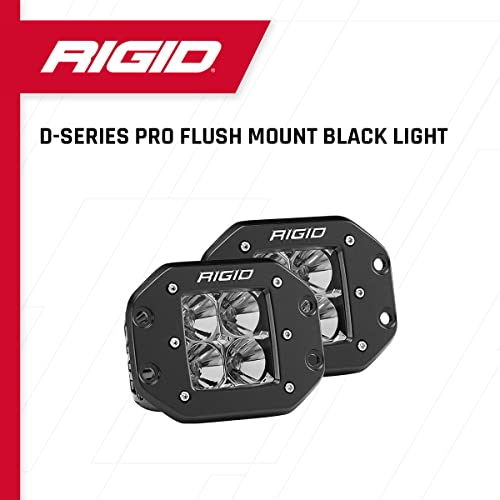 Rigid Industries - D-Series Pro Flood Flush Mount LED Lights, Set of 2