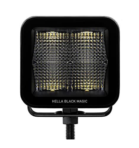 HELLA 358176811 Black Magic LED Series 3.2" Cube Set - LED Flood Light - Off Road Driving Lights